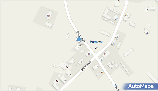 Parnowo, Parnowo, 10A, mapa Parnowo