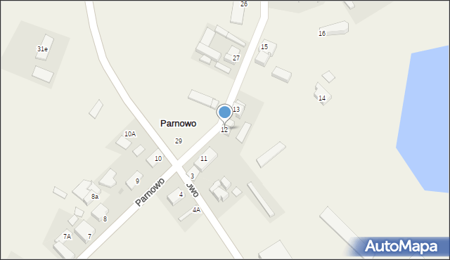 Parnowo, Parnowo, 12, mapa Parnowo