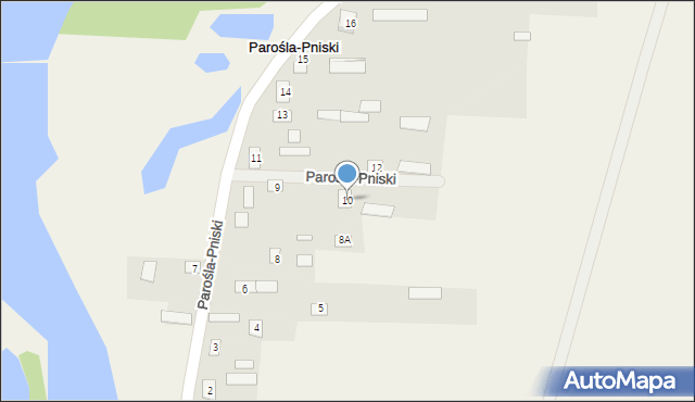 Parośla-Pniski, Parośla-Pniski, 10, mapa Parośla-Pniski