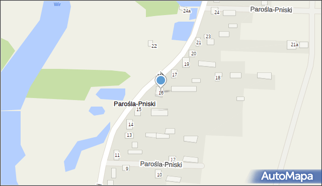 Parośla-Pniski, Parośla-Pniski, 16, mapa Parośla-Pniski
