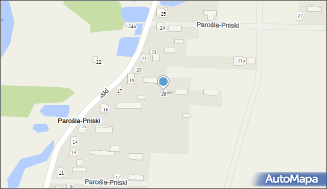 Parośla-Pniski, Parośla-Pniski, 18, mapa Parośla-Pniski