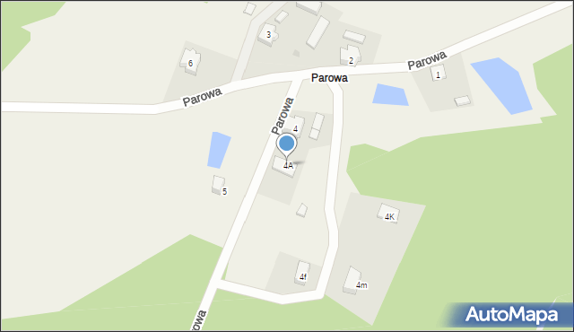 Parowa, Parowa, 4A, mapa Parowa