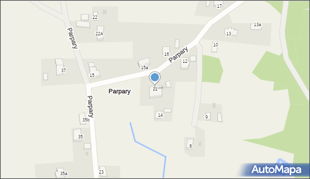 Parpary, Parpary, 11, mapa Parpary