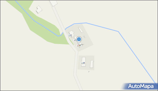 Parsęcko, Parsęcko, 134, mapa Parsęcko