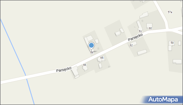 Parsęcko, Parsęcko, 64, mapa Parsęcko