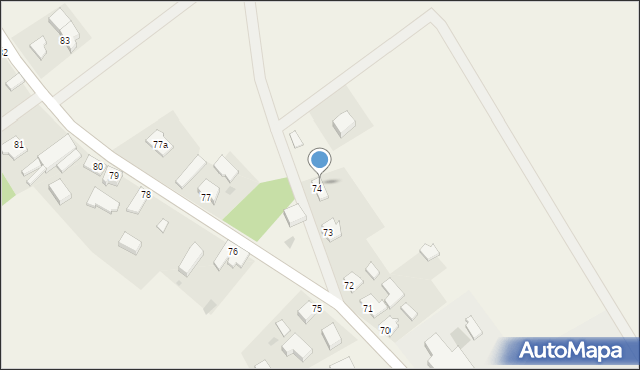 Parsęcko, Parsęcko, 74, mapa Parsęcko