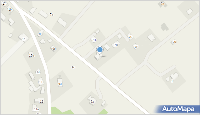Parsęcko, Parsęcko, 7d, mapa Parsęcko