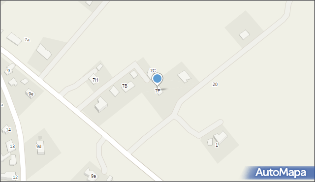 Parsęcko, Parsęcko, 7F, mapa Parsęcko