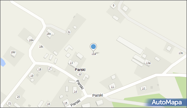 Parski, Parski, 11b, mapa Parski