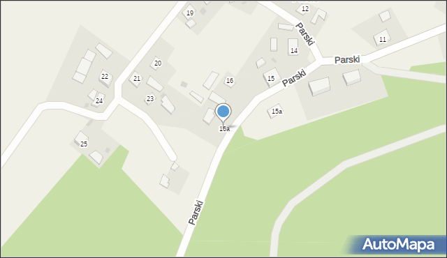 Parski, Parski, 16a, mapa Parski