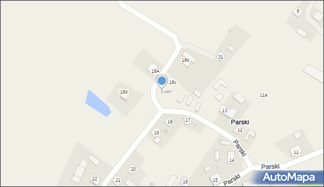 Parski, Parski, 18e, mapa Parski