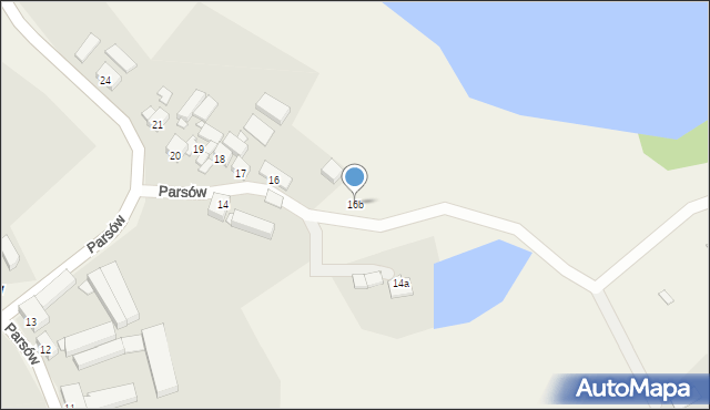 Parsów, Parsów, 16b, mapa Parsów
