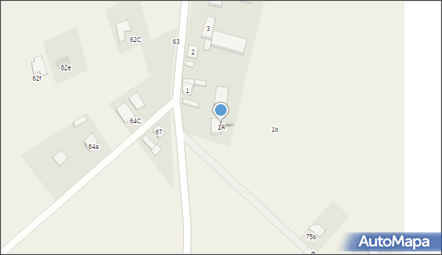 Parsów, Parsów, 1A, mapa Parsów