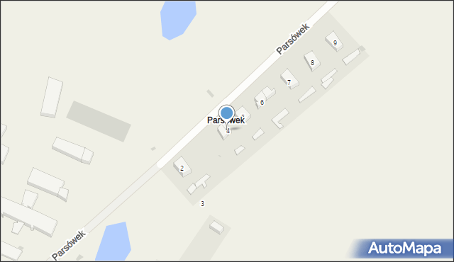 Parsówek, Parsówek, 4, mapa Parsówek