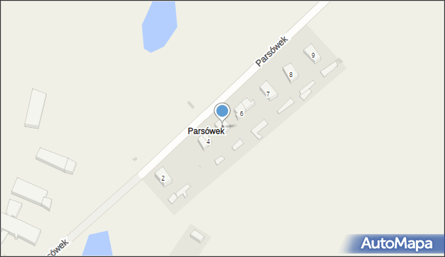 Parsówek, Parsówek, 5, mapa Parsówek