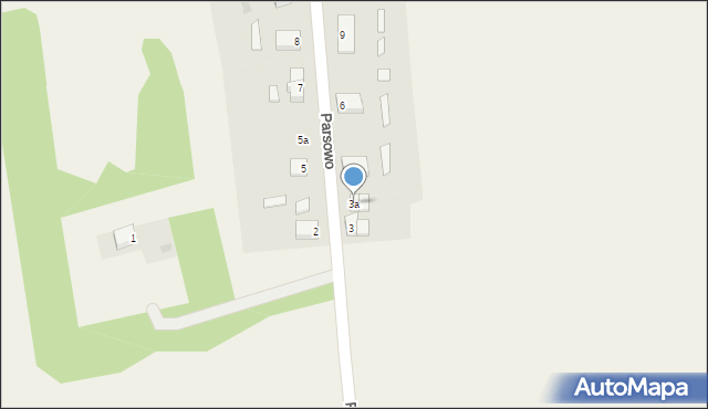 Parsowo, Parsowo, 3a, mapa Parsowo