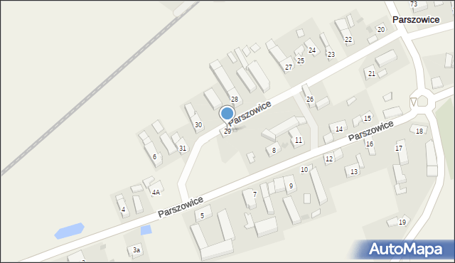 Parszowice, Parszowice, 29, mapa Parszowice
