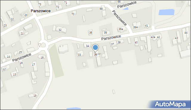 Parszowice, Parszowice, 35, mapa Parszowice