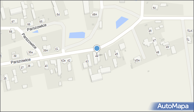 Parszowice, Parszowice, 44, mapa Parszowice