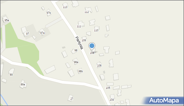Partynia, Partynia, 108, mapa Partynia