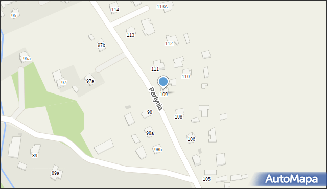 Partynia, Partynia, 109, mapa Partynia