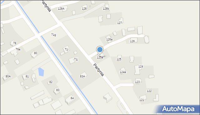 Partynia, Partynia, 125a, mapa Partynia