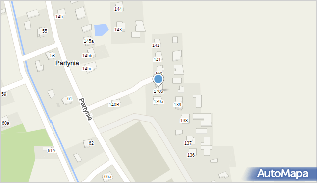 Partynia, Partynia, 140a, mapa Partynia