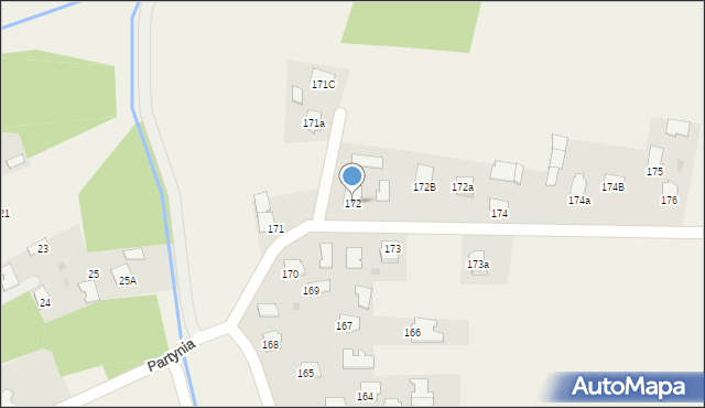 Partynia, Partynia, 172, mapa Partynia