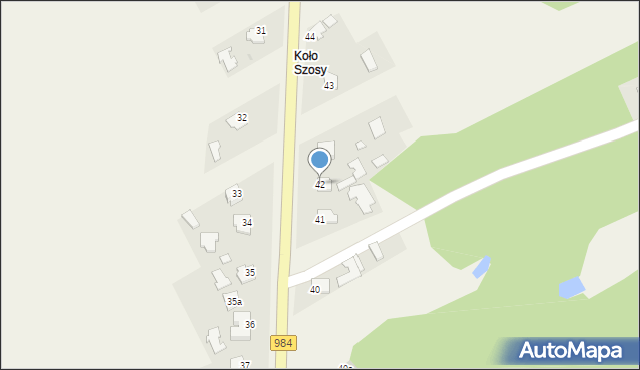 Partynia, Partynia, 42, mapa Partynia