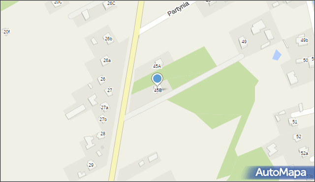 Partynia, Partynia, 45B, mapa Partynia