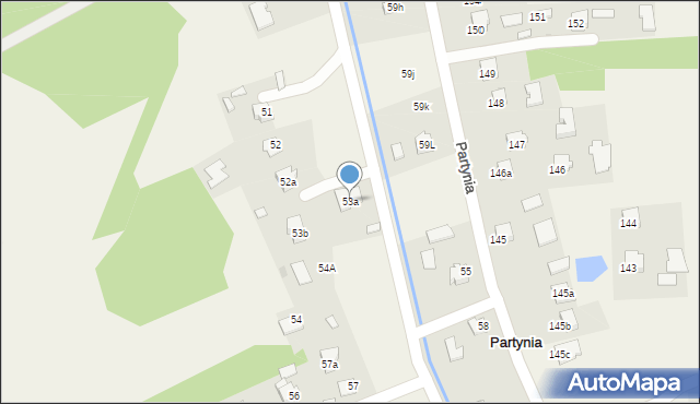 Partynia, Partynia, 53a, mapa Partynia