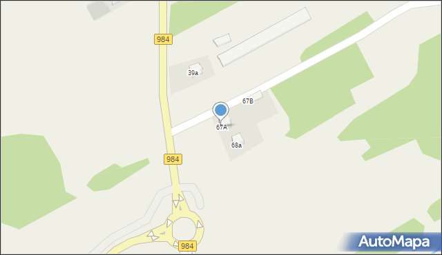 Partynia, Partynia, 67A, mapa Partynia