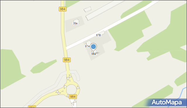 Partynia, Partynia, 68a, mapa Partynia