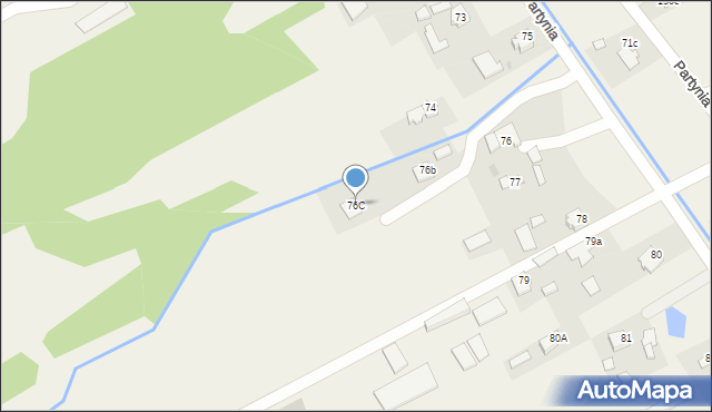 Partynia, Partynia, 76C, mapa Partynia