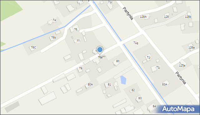 Partynia, Partynia, 79a, mapa Partynia