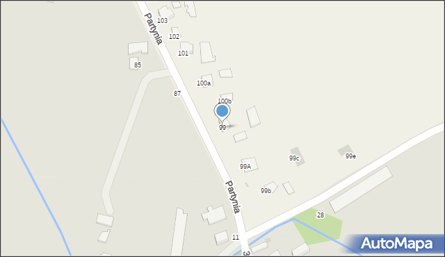 Partynia, Partynia, 99, mapa Partynia