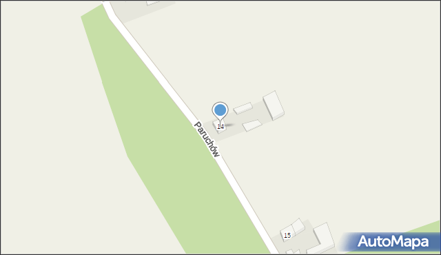 Paruchów, Paruchów, 14, mapa Paruchów