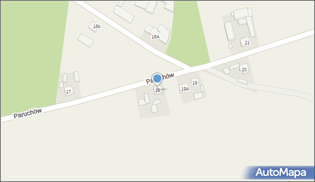 Paruchów, Paruchów, 18, mapa Paruchów