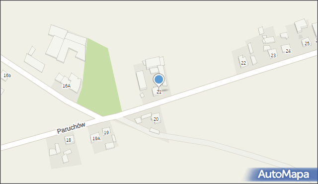 Paruchów, Paruchów, 21, mapa Paruchów