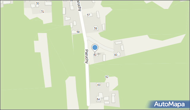 Paruchy, Paruchy, 61, mapa Paruchy