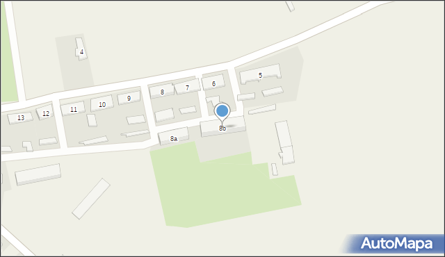 Paruszewo, Paruszewo, 8b, mapa Paruszewo