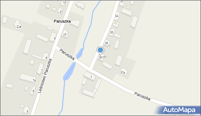 Paruszka, Paruszka, 37, mapa Paruszka