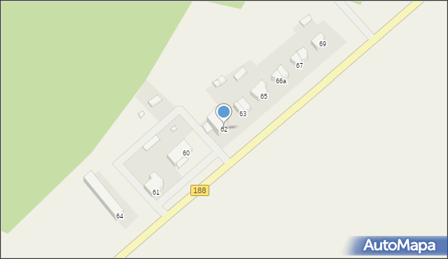 Paruszka, Paruszka, 62, mapa Paruszka
