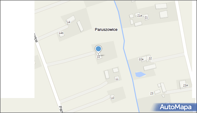 Paruszowice, Paruszowice, 12, mapa Paruszowice