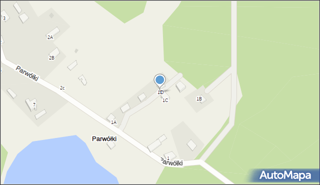 Parwółki, Parwółki, 1D, mapa Parwółki