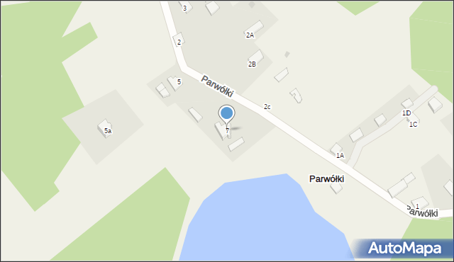 Parwółki, Parwółki, 7, mapa Parwółki