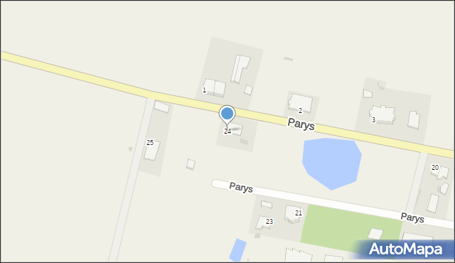 Parys, Parys, 24, mapa Parys