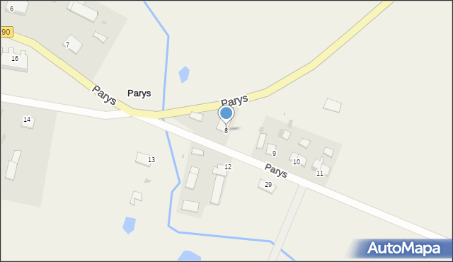 Parys, Parys, 8, mapa Parys