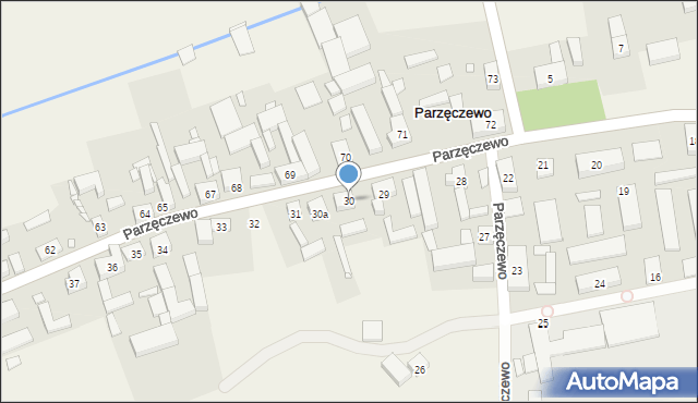 Parzęczewo, Parzęczewo, 30, mapa Parzęczewo