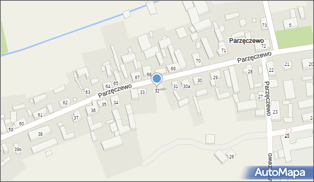 Parzęczewo, Parzęczewo, 32, mapa Parzęczewo